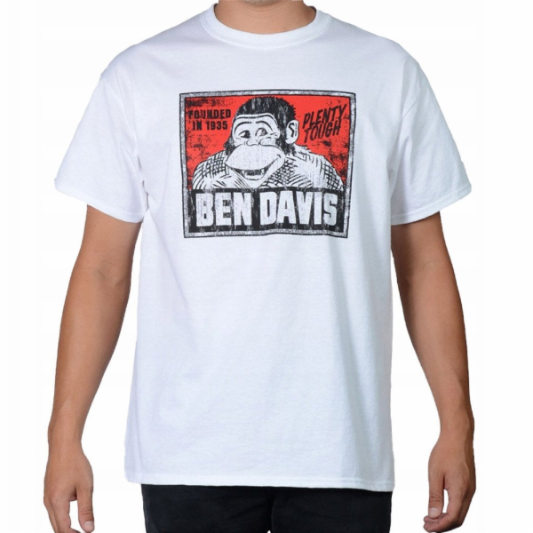 Bart Bílé tričko s vintage logem Ben Davis