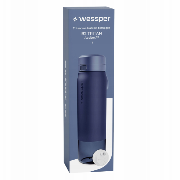 Wessper Filtrační láhev B2 TRITAN Actitex™ 1000ml modrá (...
