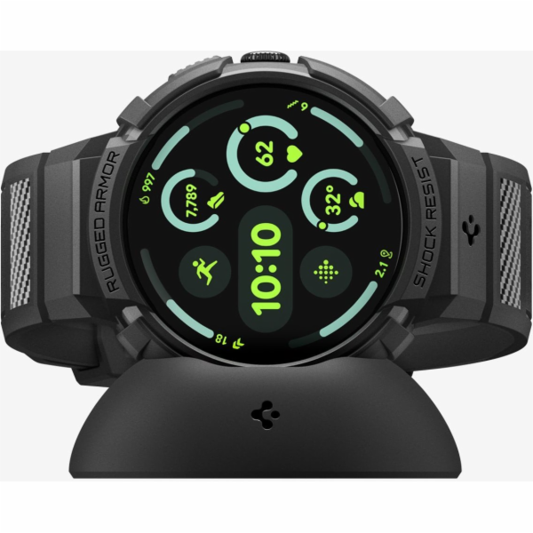 Spigen Rugged Armor, matně černá - Google Pixel Watch 4 4...