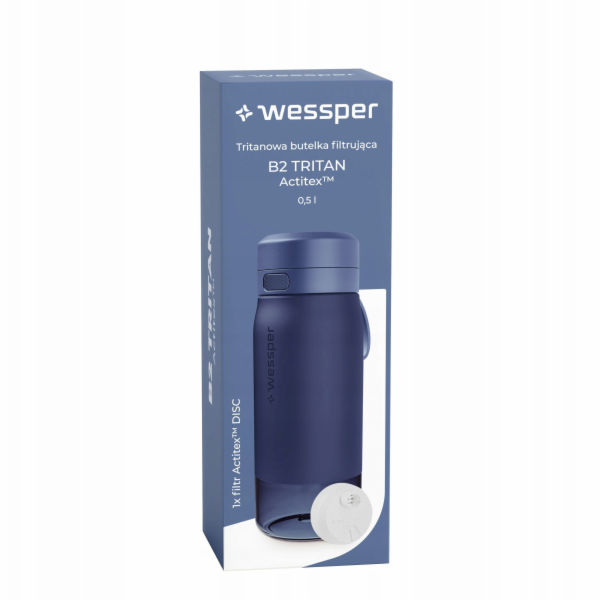 Wessper Filtrační láhev B2 TRITAN Actitex™ 500ml modrá (W...