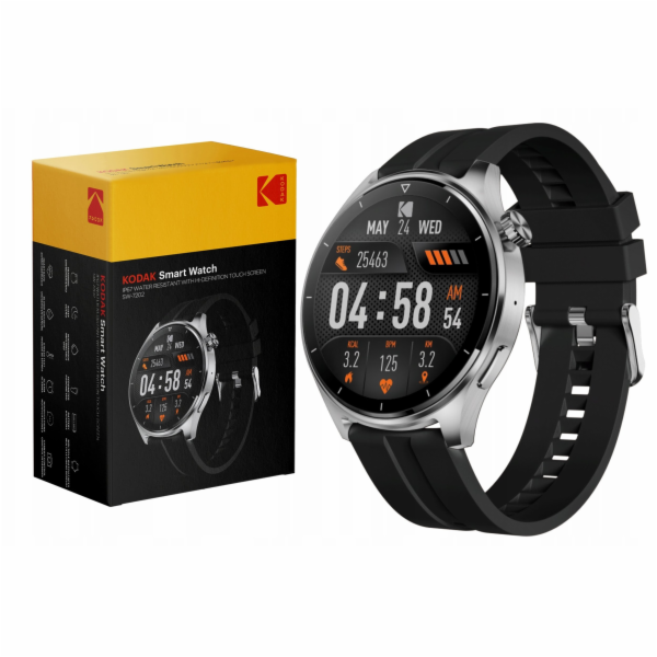 Kodak Chytré hodinky IP67 GPS s tepovou frekvencí, satura...