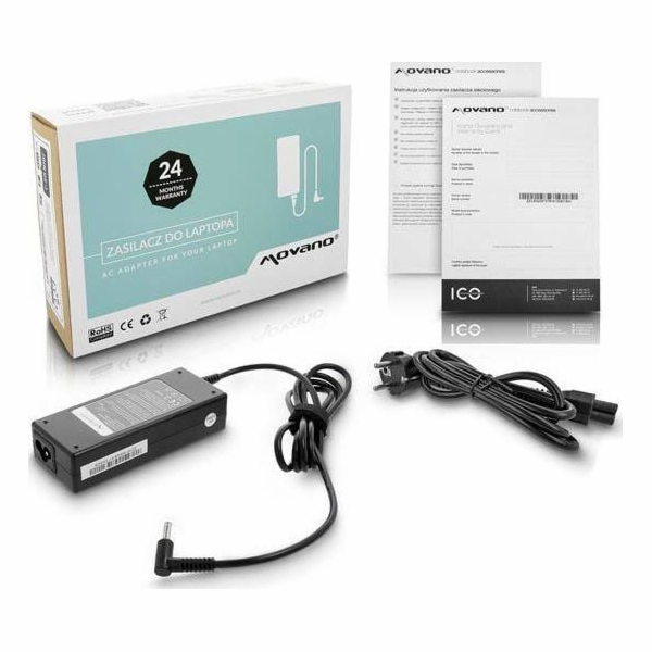 Movano Napájecí adaptér pro notebook 90W, 3mm, 4,6A, 19,5...