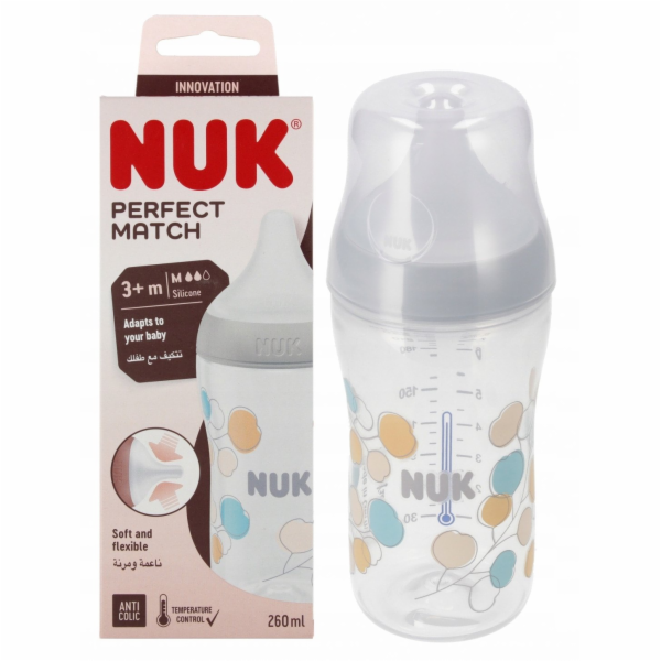 NUK 449904 DOKONALÁ LAHEV 260 ML BAVLNA 572534, 10742027