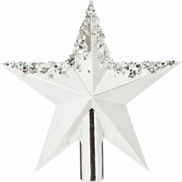 Atmosphera Vánoční hvězda na vrcholu stromku, 22 cm