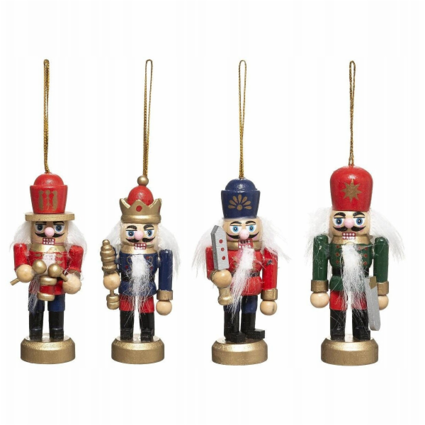 Atmosphera Sada vánočních ozdob, louskáček, 8 x 4 cm