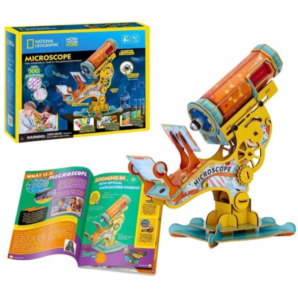 Cubicfun KOSTKOVÉ ZÁBAVNÉ PUZZLE 3D MIKROSKOP NATIONAL GE...