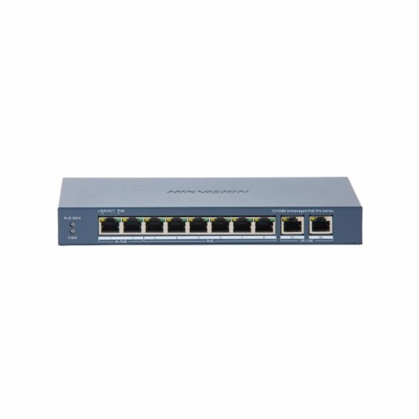 Hikvision PoE přepínač DS-3E0310HP-E(C) 8portový