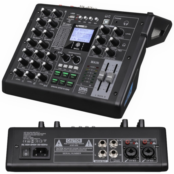 XXXXX_BITMAT&nbsp;DNA&nbsp;MIX-EFF&nbsp;4&nbsp;analogový&nbsp;audio&nbsp;mixážní&nbsp;pult,&nbsp;...