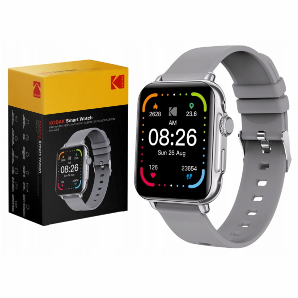 Kodak Chytré hodinky IP68 GPS s tepovou frekvencí, satura...