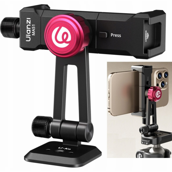 Ulanzi F38 držák stativu + Iso pro smartphone / kov / Ula...