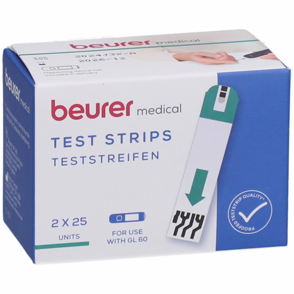 Beurer Glukometrické proužky GL 60 50 ks