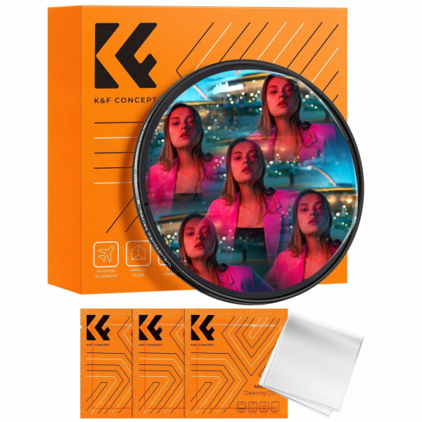 K&F Kaleidoskopický filtr Kaleidoskop 5x pro 58mm 58 / pě...