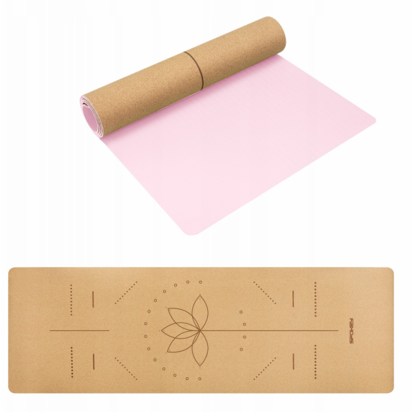 Spokey Korková podložka SAVASANA na cvičení a jógu