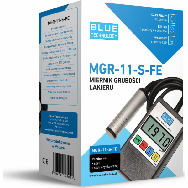 Blue Technology Tloušťkoměr barvy MGR-11-S-FE