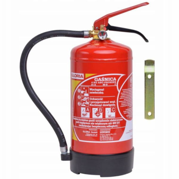 Gloria 4kg práškový hasicí přístroj (GP4X-PD4)