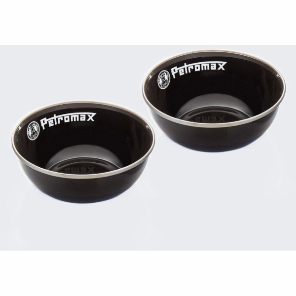 Lumarko Smaltované misky Petromax 05 L 2 ks ČERNÉ