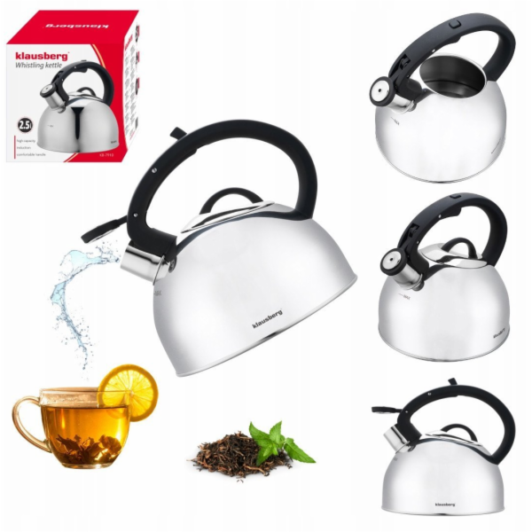 Klausberg OCELOVÁ KONVICE S PÍŠKÁLKOU 2,5 L KB-7910