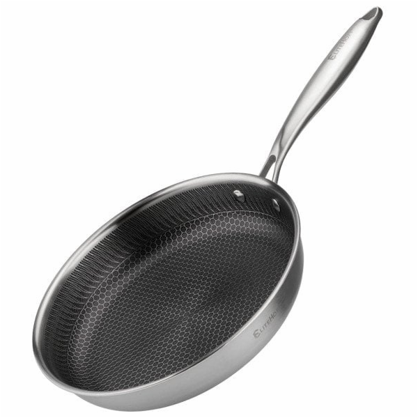 Elitehoff OCELOVÁ PÁNEV 26 CM S VOŠTINOVÝM POVLAKEM E-7548