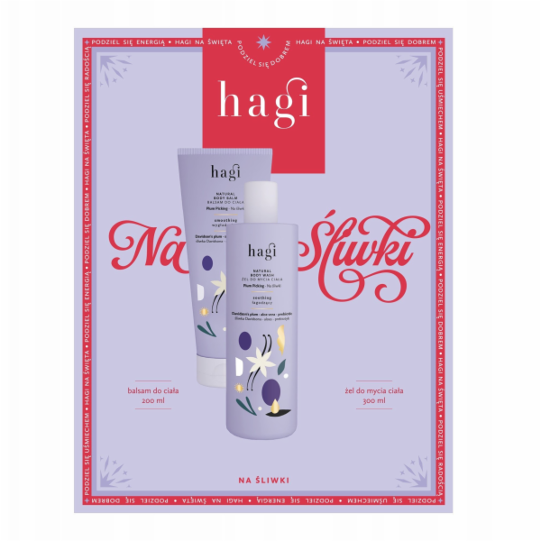 Hagi SET Tělové mléko Švestky 200ml + sprchový gel 300ml