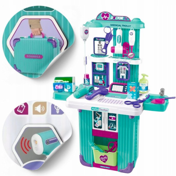 Bounn Little Doctor Set 2v1 vozík s příslušenstvím