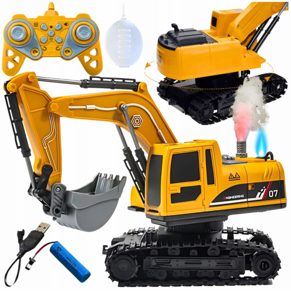 Bounn Dálkově ovládaný bagr 1:22 s funkcí kouře