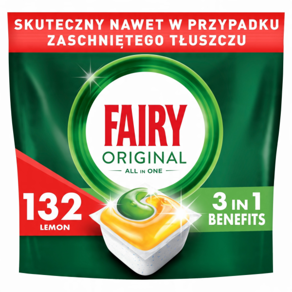 Fairy Tablety do myčky Original vše v jednom 132 ks.