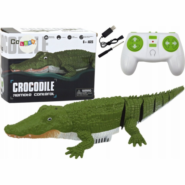 LeanToys Dálkově ovládaný vodní krokodýl plovoucí do vody...