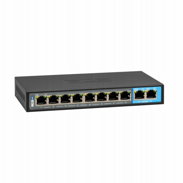 BCS B-SP0802G Základní přepínač BCS 8x PoE, 2x RJ45 Gigabit