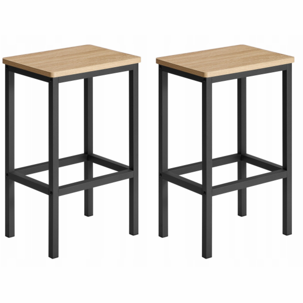 Leobert Barové židle 2 ks - Sonoma - LBC065B11