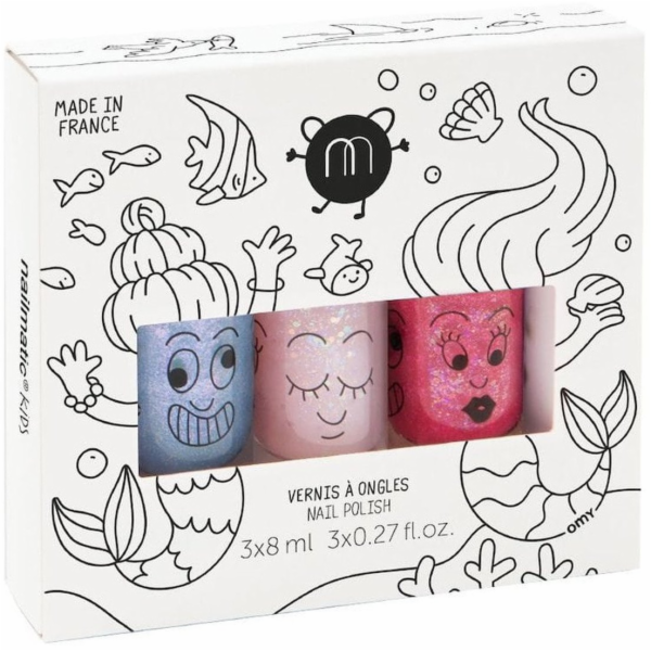 Nailmatic Sada laků na nehty Kids Mermaid 8ml
