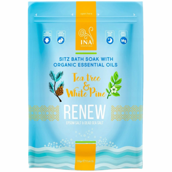 NoName Ina Essentials Renew koupelová sůl s čajovníkem a ...