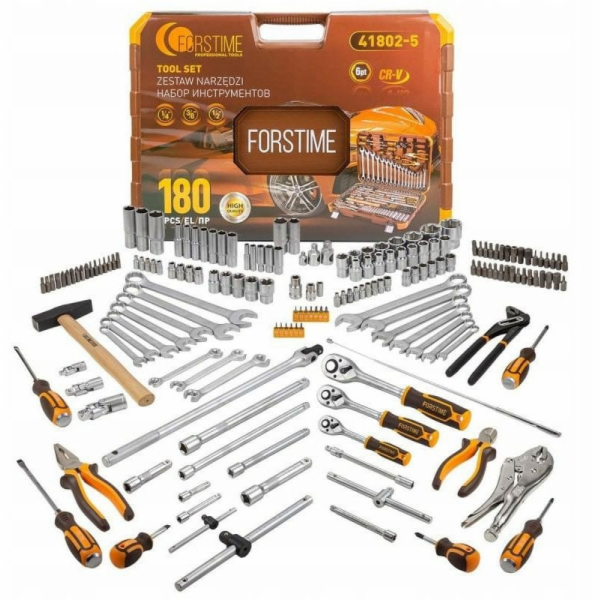 NoName Sada nástrojů 1/4, 3/8 a 1/2" 180 kusů (6hranná) (...