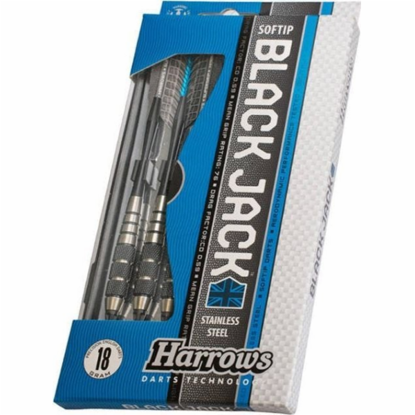 Harrows Šipky Black Jack Softip 18 branek