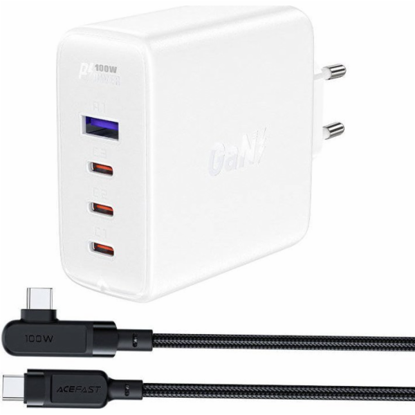 Acefast Nabíječka A37 PD 100W GaN síťová nabíječka, 4x US...