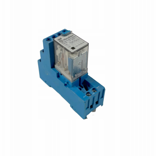 Finder Miniaturní relé 4P 7A 24V DC, testovací tlačítko, ...