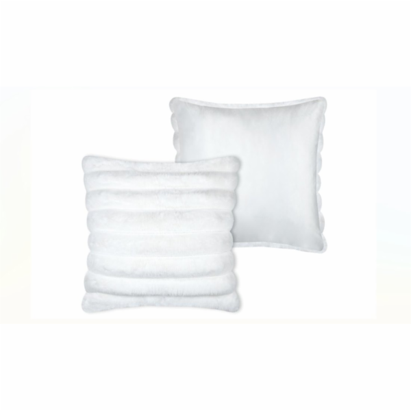 Selsey Dekorační polštář FLEECE s tlustými pruhy, 45 x 45 cm