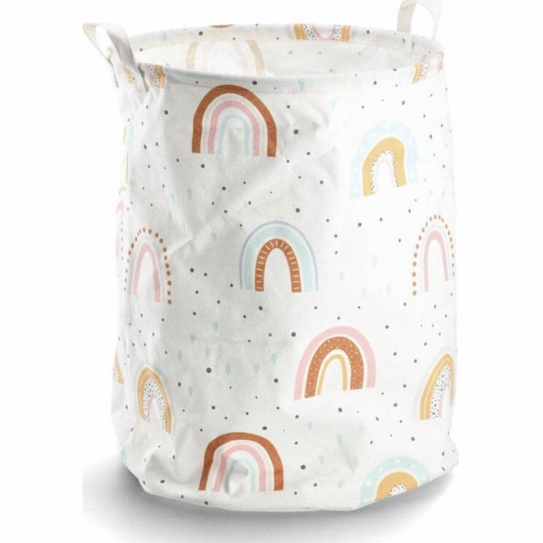 Zeller Koš na prádlo Rainbow, plátěný, 38x48 cm