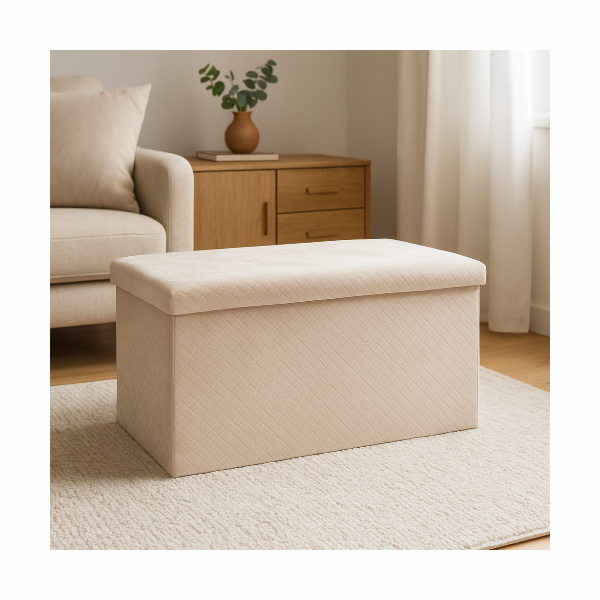 Taburet s úložným prostorem VELVET 76x38x38 cm KO-491016000