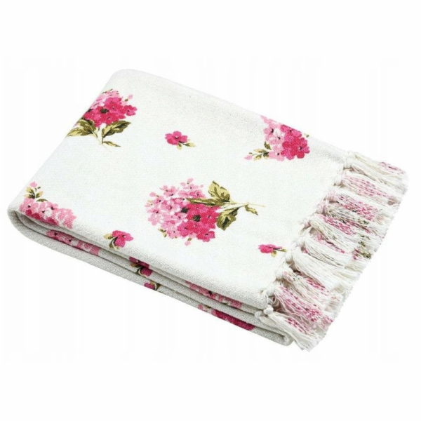 Lumarko Bavlněný přehoz s květinovým vzorem, 125 x 150 cm