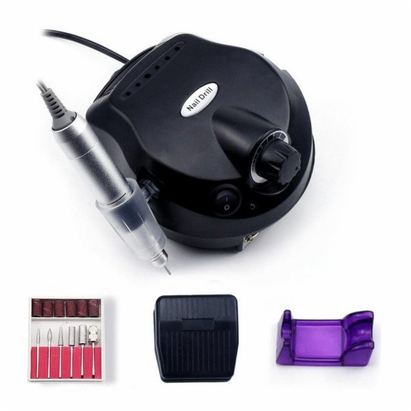 ExtraLink vrtačka na nehty černá, manikúra a pedikúra pro...