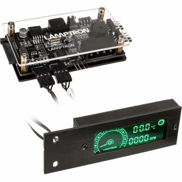 Lamptron TC20 PCI RGB ovladač ventilátorů - černý (LAMP-T...