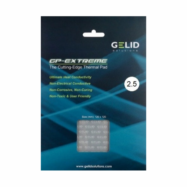 Gelid Termo podložka Extreme 120x120x2,5 mm TP-GP01-SF