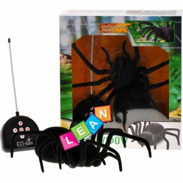 Lean Sport Velký chlupatý pavouk na dálkové ovládání Čern...