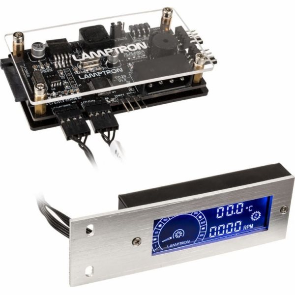 Lamptron&nbsp;TC20&nbsp;PCI&nbsp;RGB&nbsp;ovladač&nbsp;ventilátorů&nbsp;-&nbsp;stříbrný&nbsp;(LAM...