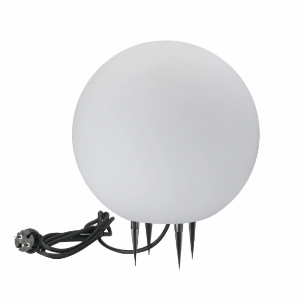 Polux ZAHRADNÍ LAMPA ARGENTO 30 BÍLÁ KOULE E27