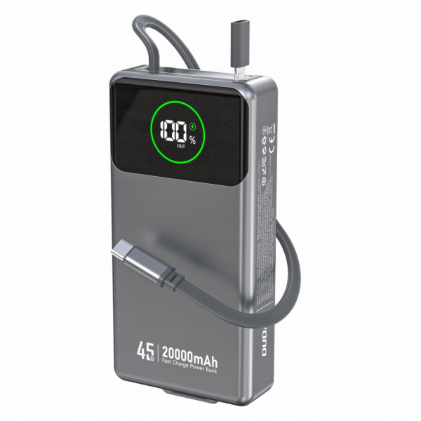 Dudao Powerbanka K31 Pro 45W 20000mAh s vestavěným zataho...