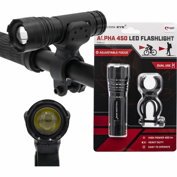 Falcon Eye Ruční svítilna Falcon Eye Alpha, 450 lm, upevn...