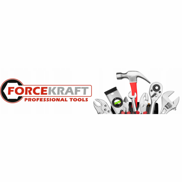 Forcekraft Sada nářadí 222 kusů 1/4, 3/8, 1/2 (6hranná) (...
