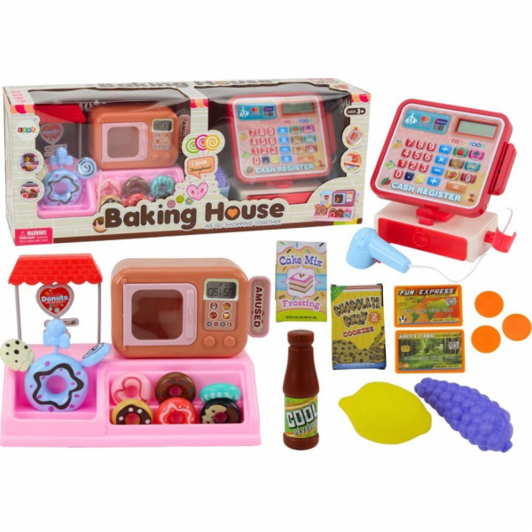 LeanToys Obchod s koblihami, cukrárna, pokladna, sada pro...