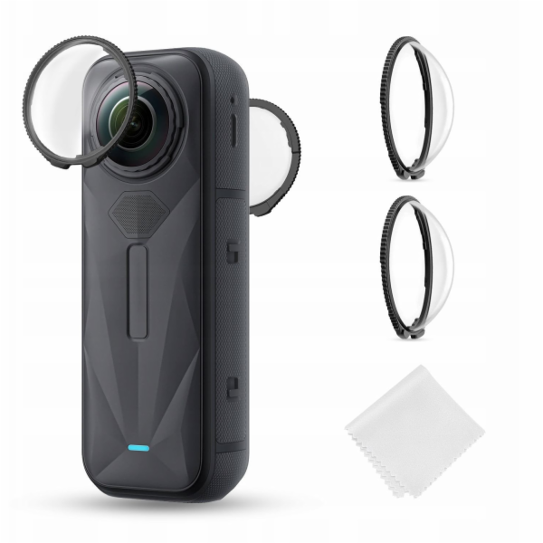 NoName 2x Ochranný kryt objektivu z tvrzeného skla H9 pro...